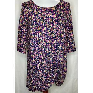 Urban Outfitters Kimchi Blue Floral Tunic Dress Blouse Shirt Size Medium M